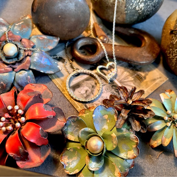 Sterling Silver 925 Diamond Crystal CZ Layering Sparkly Gift Double 2 Necklaces - Picture 6 of 13